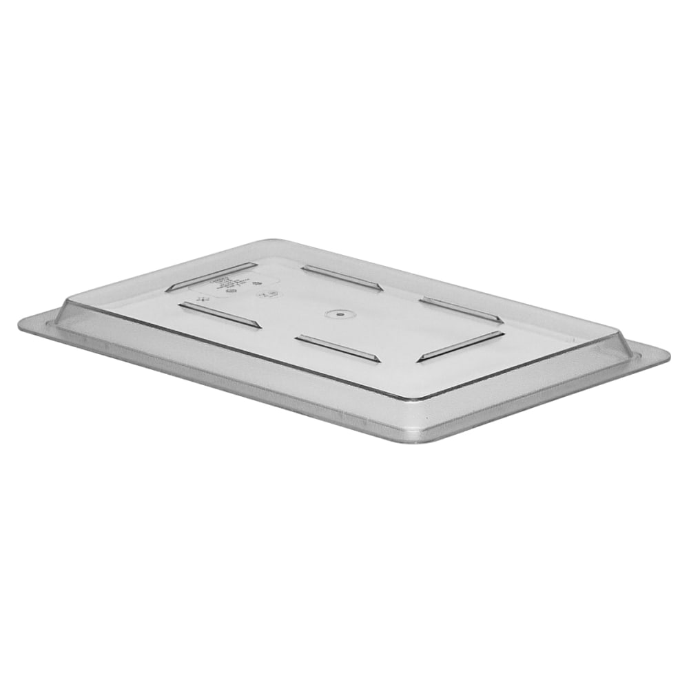 Cambro Camwear Food Box Flat Covers, 12in x 18in, Clear, Set Of 6 Covers