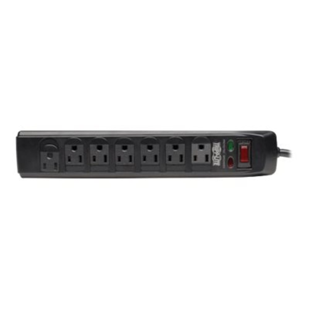 Tripp Lite Surge Protector Power Strip 120V 7 Outlet RJ11 6ft Cord 1440 Joule - Surge protector - 15 A - AC 120 V - 1.8 kW - output connectors: 7 - black - for P/N: CLAMPUSBLK, CLAMPUSW