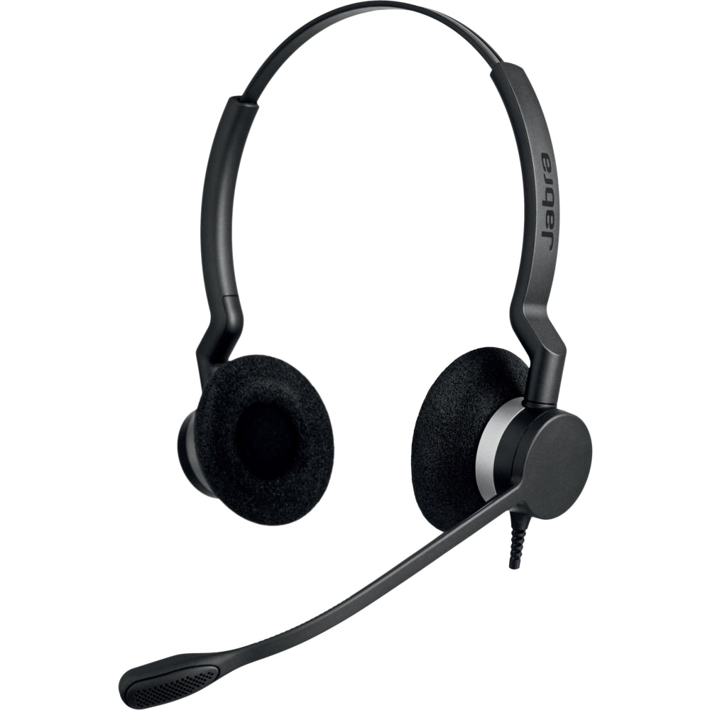 Jabra BIZ 2300 QD Duo Headset - Stereo - Wired - 150 Hz - 4.50 kHz - Over-the-head - Binaural - Supra-aural - 3.53 ft Cable
