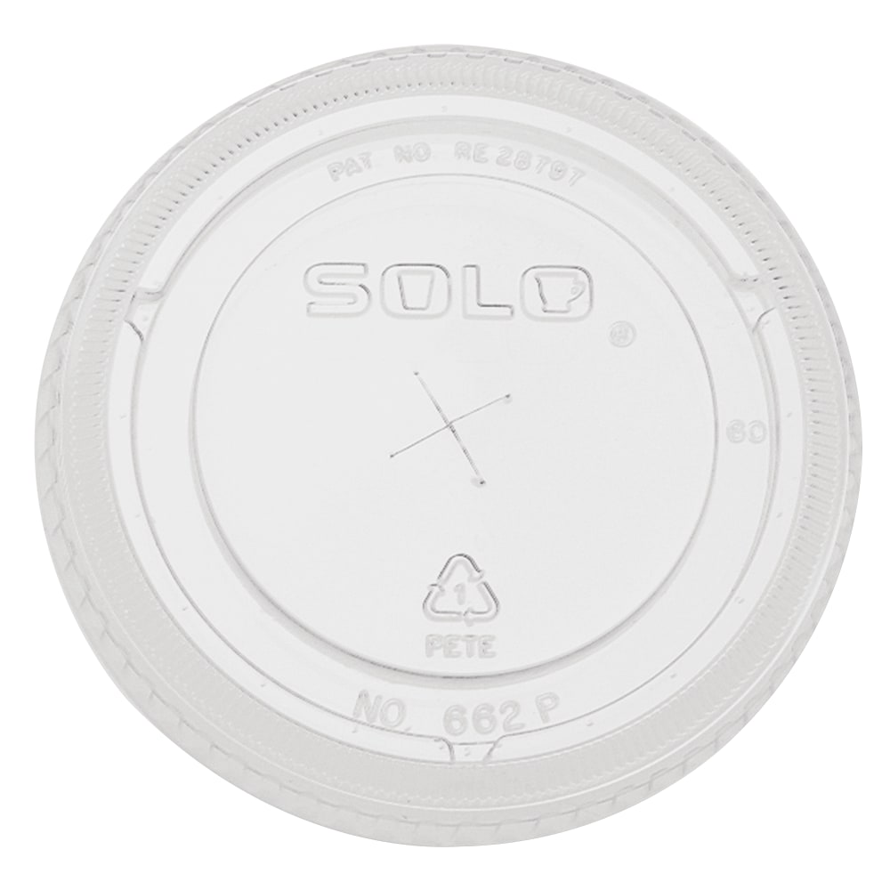 Dart Straw-Slot Cold Cup Lids, For 9 - 20 Oz Cups, Clear, 100 Lids Per Sleeve, Carton Of 10 Sleeves