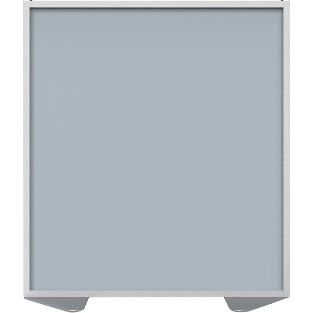 Ghent Floor Partition With Aluminum Frame, 71-7/8inH x 48inW x 2inD, Silver