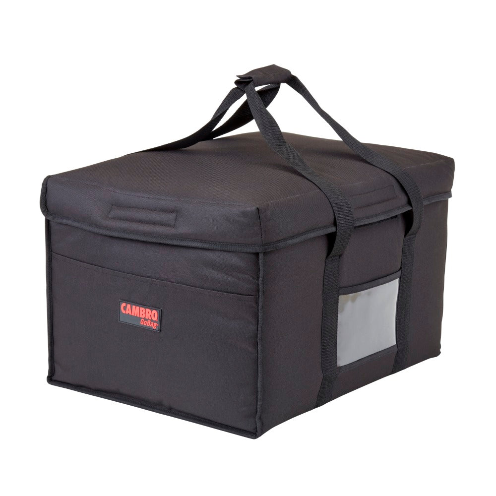 Cambro Delivery GoBags, 18in x 14in x 12in, Black, Set Of 4 GoBags