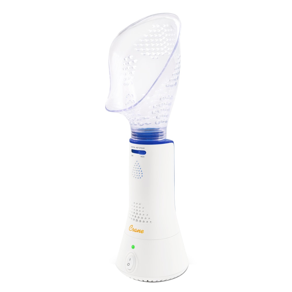 Crane Corded Steam Inhaler, 8inH x 4inW x 4inD, White