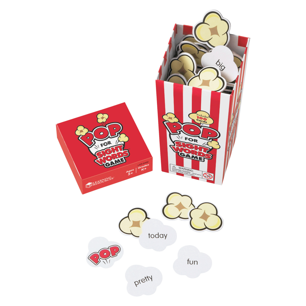 Learning Resources Pop For Sight Words Game, Grades 1-5