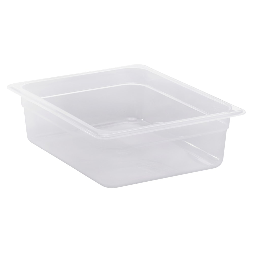 Cambro Translucent GN 1/2 Food Pans, 4inH x 10-7/16inW x 12-3/4inD, Pack Of 6 Containers