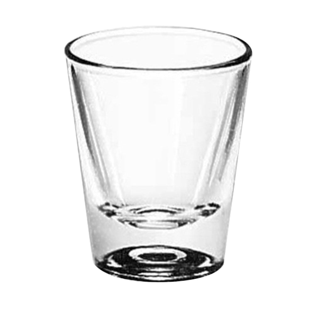 Libbey Glassware Whiskey Shot Glass, 1.25 Oz, Clear, Pack Of 12 Glasses