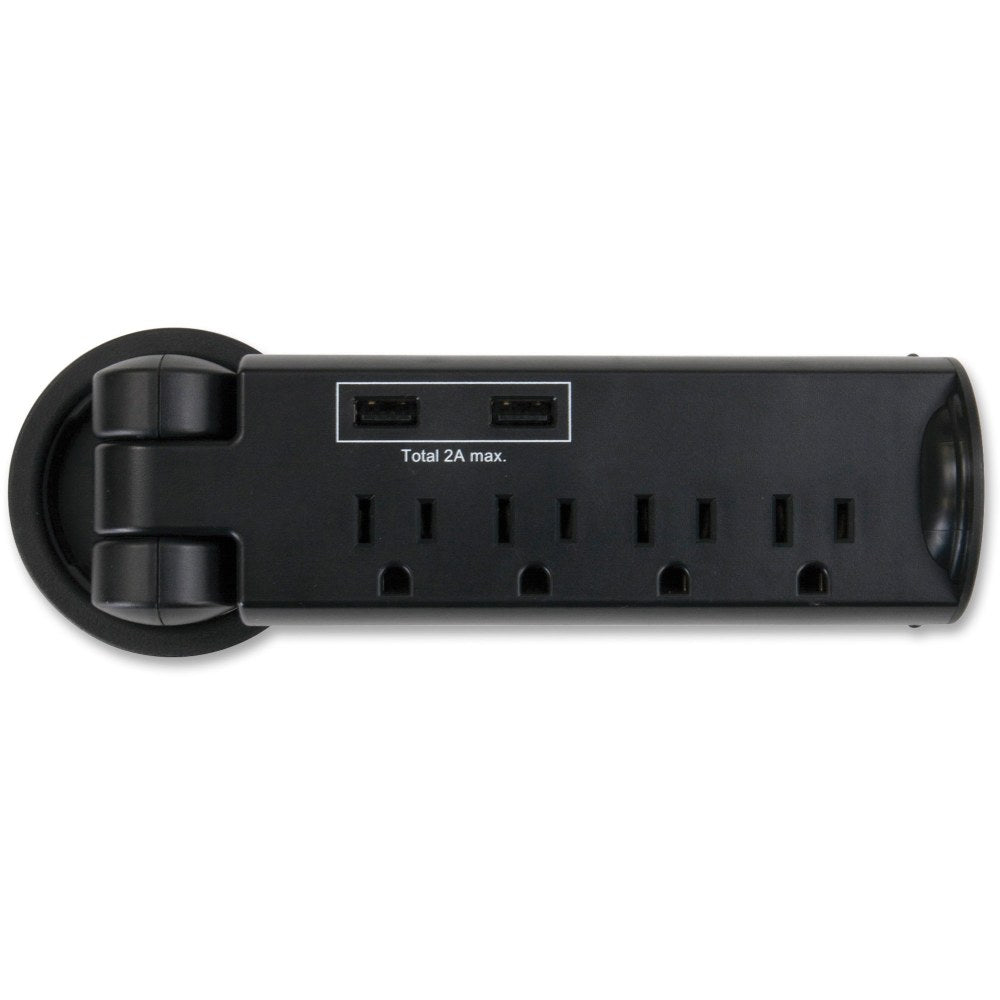 Safco USB Power Module - 5 x Power Receptacles Tabletop, Desktop - 1 Pack