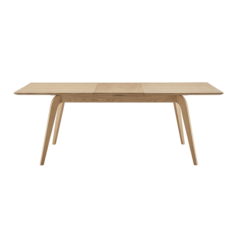 Eurostyle Lawrence Extendable Dining Table, 30inH x 82-1/2inW x 35-1/2inD, Oak