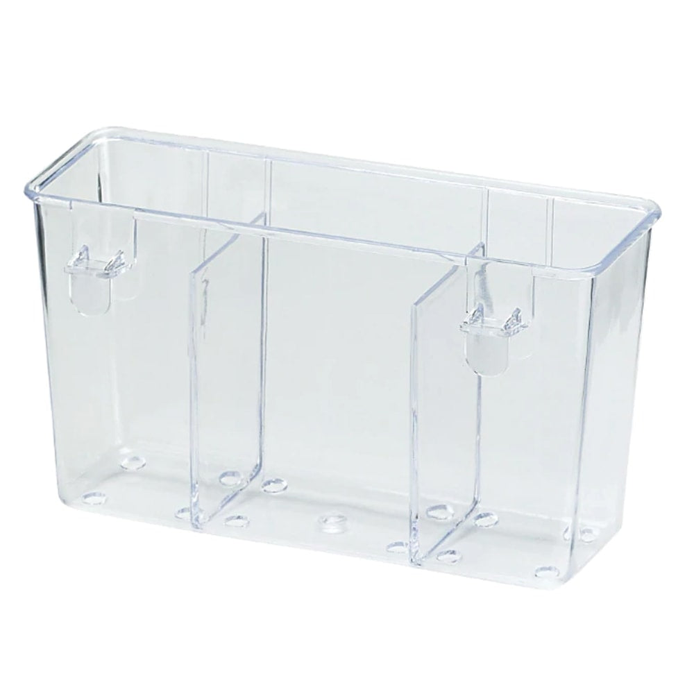 Better Houseware Cutlery Drain Caddy, 4inH x 2-1/4inW x 7-1/2inD, Clear