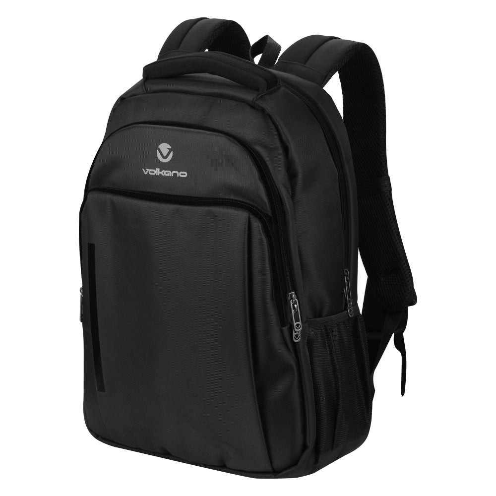 Volkano Bermuda II Series Backpack With 15.6in Laptop Pocket, Black