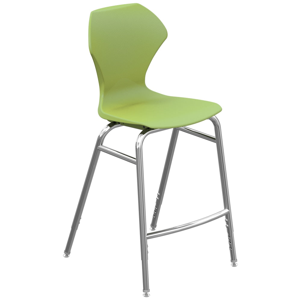 Marco Group Apex Apex Series Adjustable Stool, Apple/Chrome