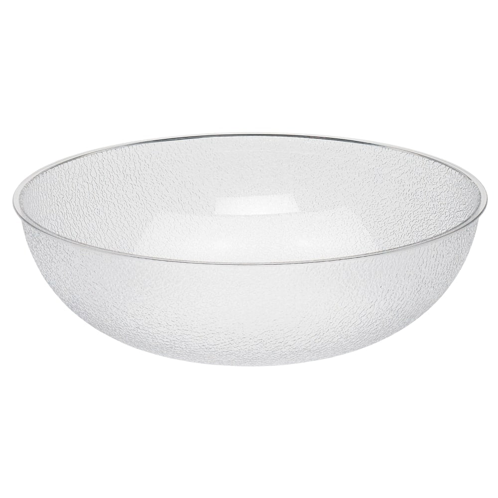 Cambro Camwear Round Pebbled Bowls, 18in, Clear, Set Of 4 Bowls