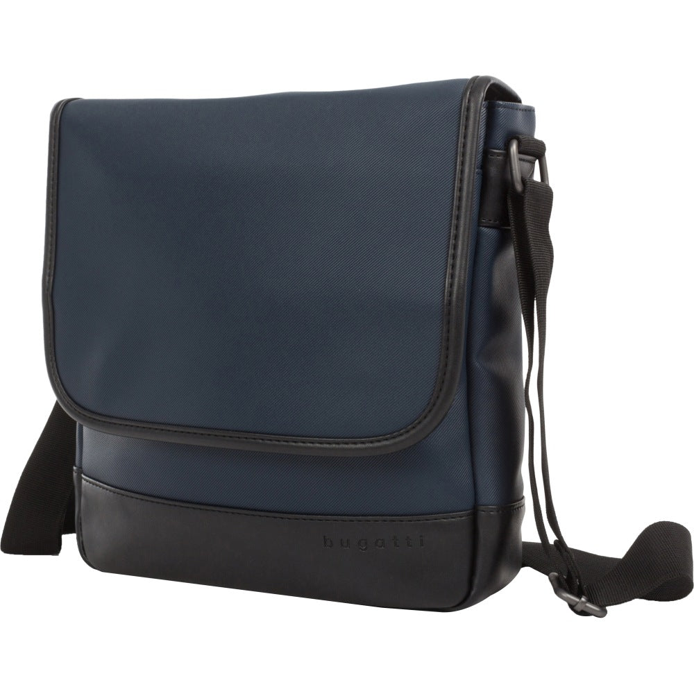 Bugatti Gin & Twill Textured Vegan Leather Backpack With Tablet Compartment, Navy