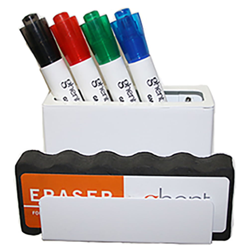 Ghent Magnetic Accessory Bracket, 3-3/16inH x 4inW x 1-3/4inD, White