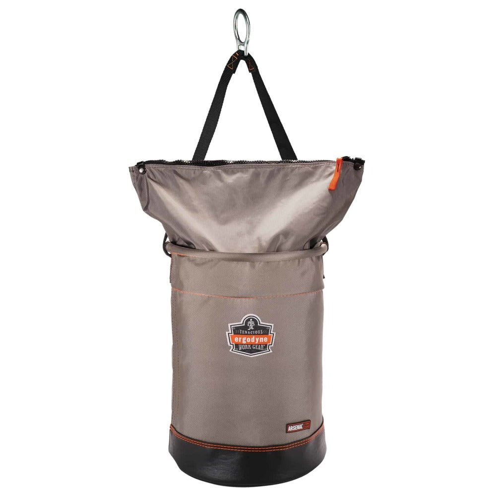 Ergodyne Arsenal 5973 Nylon Hoist Bucket, Large, 17inH x 12inW x 12inD, Gray
