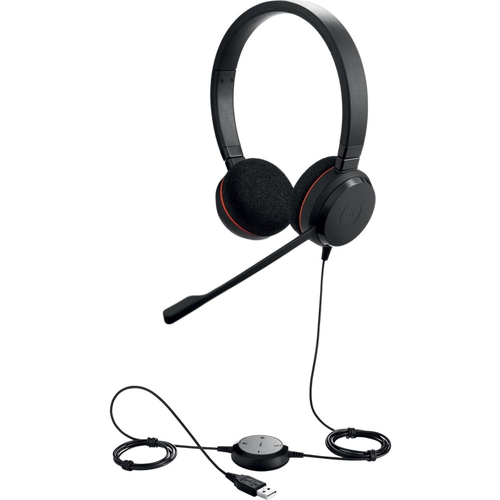 Jabra Evolve 20 US Stereo Wired Over-The-Head Headphones