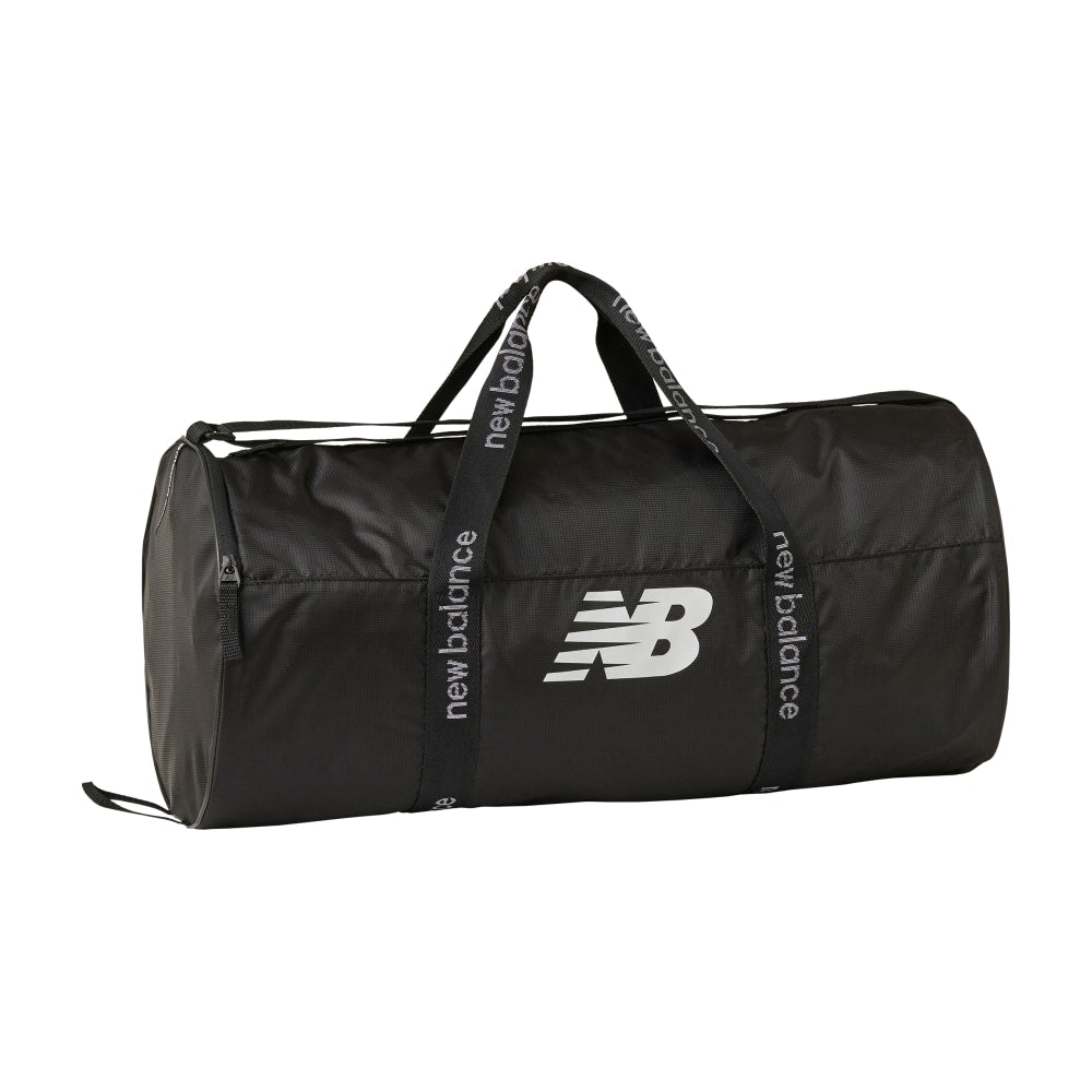 New Balance Opp Core Medium Duffel Bag, 11-5/8inH x 24inW x 11-5/8inD. Black