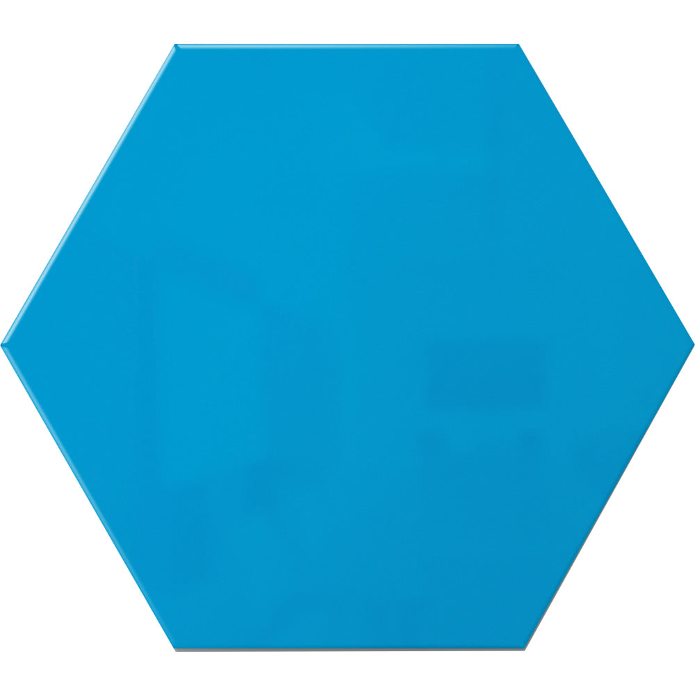 Ghent LINK Hex Premium Magnetic Marker Board, 18in x 21in, Bright Blue