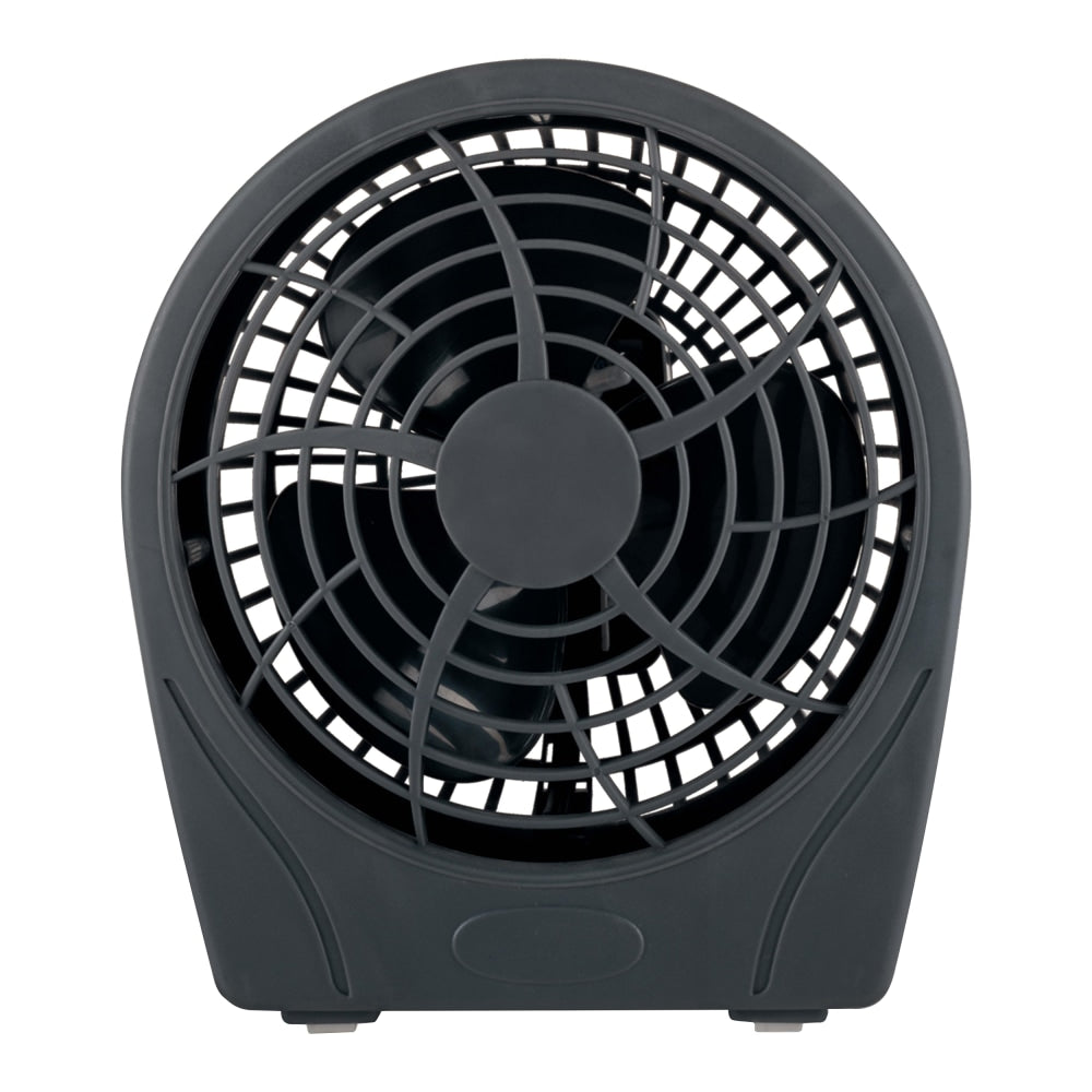 Optimus 2-Speed Personal Fan, 8inH x 6inW x 6inD, Charcoal
