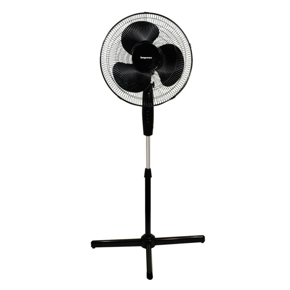 Impress Handi-Fan Oscillating Stand Fan, 52inH x 21inW x 16inD, Black