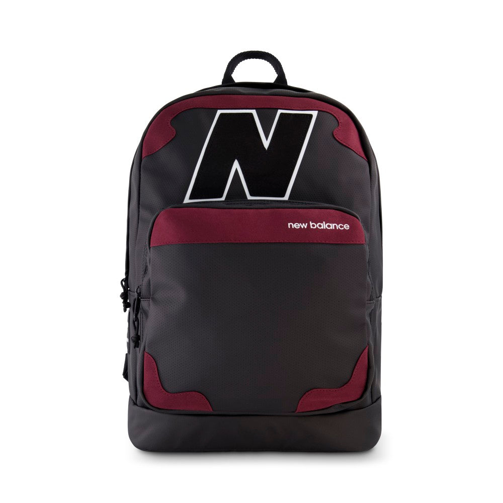 New Balance Legacy Backpack With 14in Laptop Pocket, Black/Red