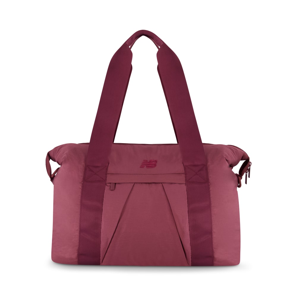 New Balance Womens Medium Duffel Bag, 14-3/16inH x 17-5/16inW x 7-1/8inD, Burgundy