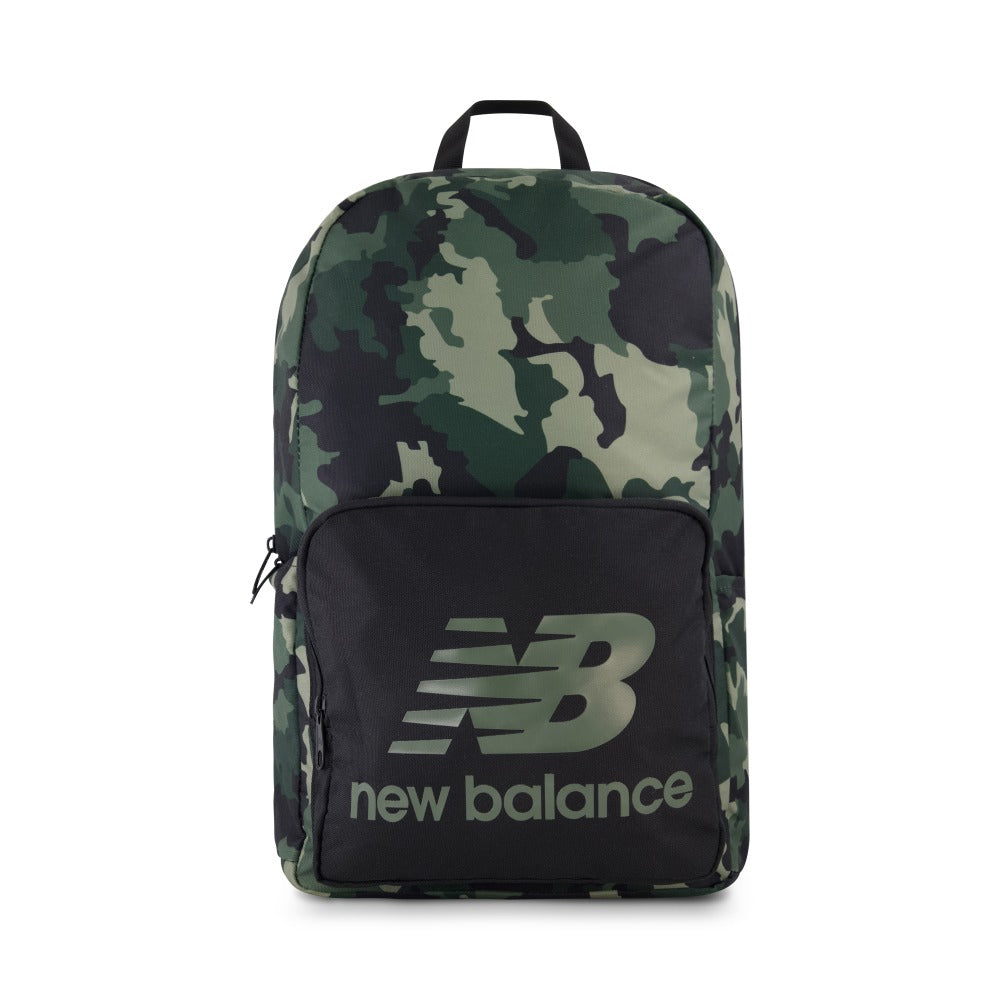 New Balance Camo Backpack, 18-5/16inH x 12-1/4inW x 4-5/16inD, AOP Camo