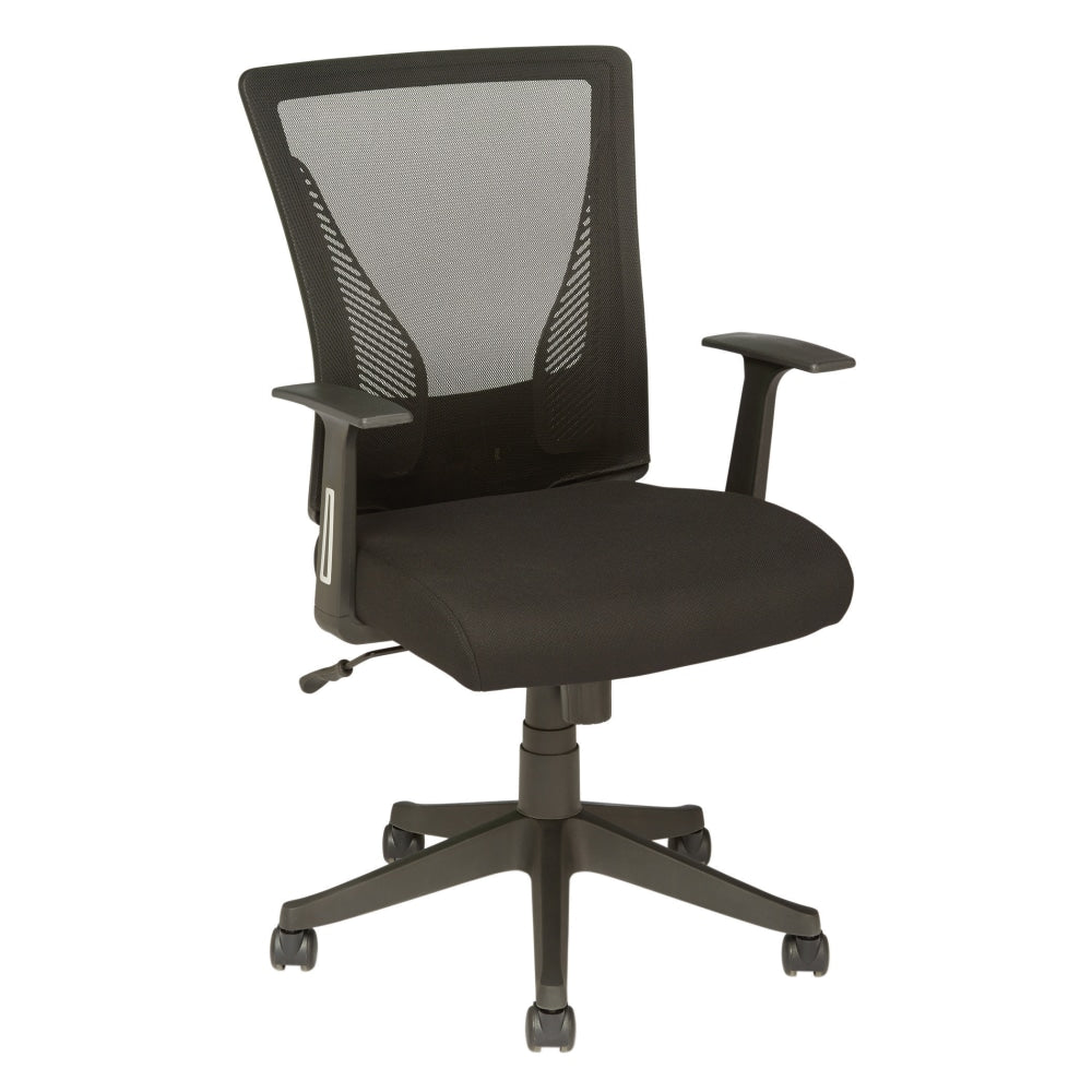 Realspace Radley Mesh Mid-Back Task Chair, Black, BIFMA Compliant