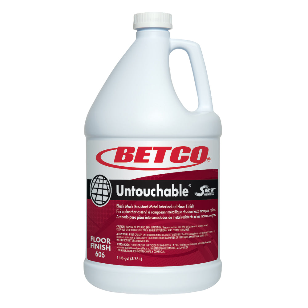 Betco Untouchable With SRT Floor Finish, 128 Oz Bottle, Case Of 4