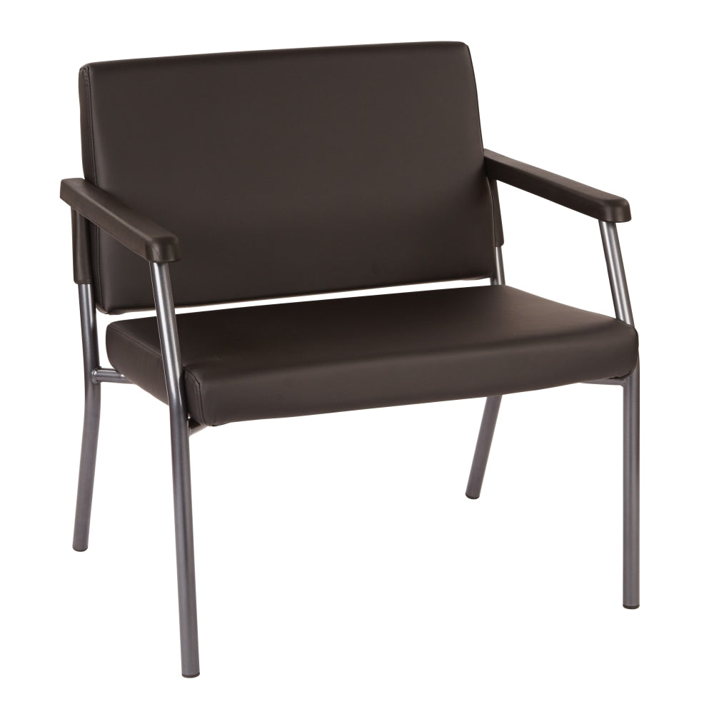 Bariatric Big & Tall Chair, Dillion Fabric With Arms, Black