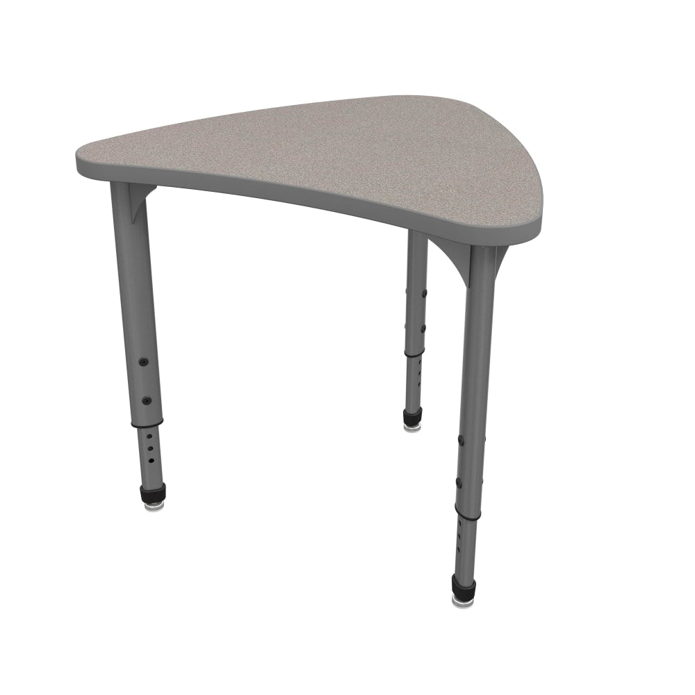 Marco Group Apex Series Adjustable Chevron 30inW Student Desk Student Desk, Gray Nebula/Gray
