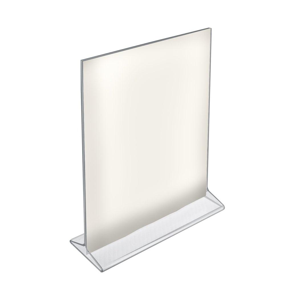 Azar Displays Top-Load Acrylic Sign Holders, 11in x 8 1/2in, Clear, Pack Of 10