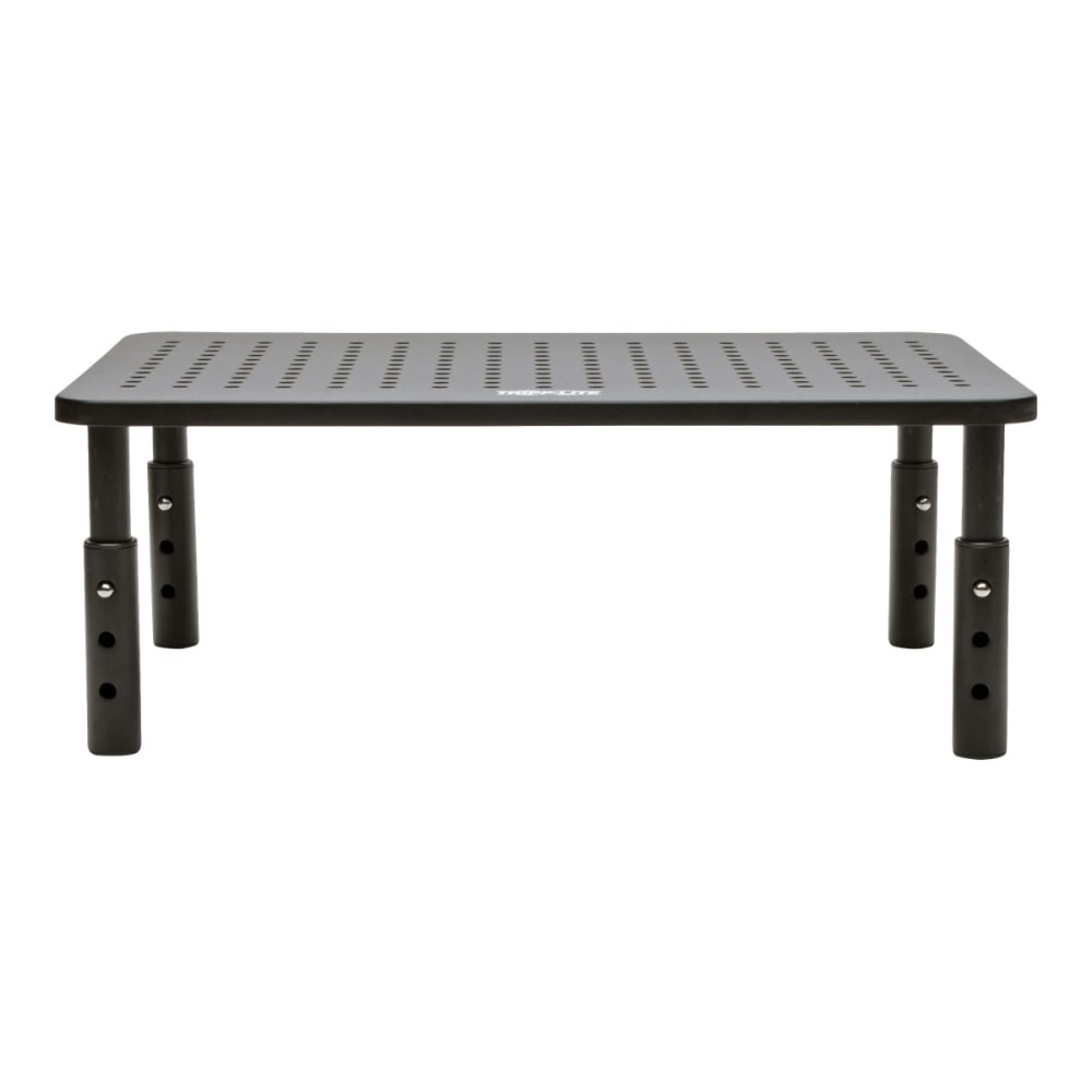 Tripp Lite Monitor Riser for Desk, 14 x 9 in. - Height Adjustable, Metal, Black - Monitor stand - desktop - black