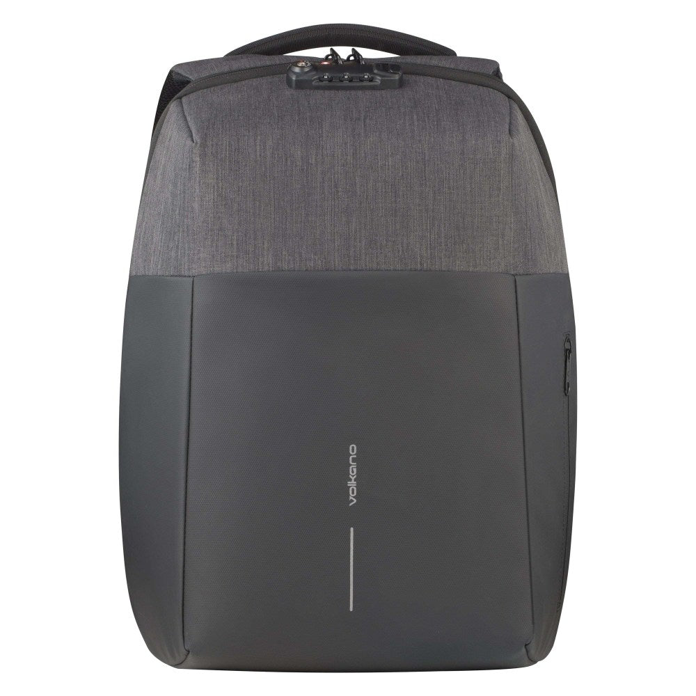 Volkano Smart Deux Backpack With 15.6in Laptop Pocket, Black/Charcoal
