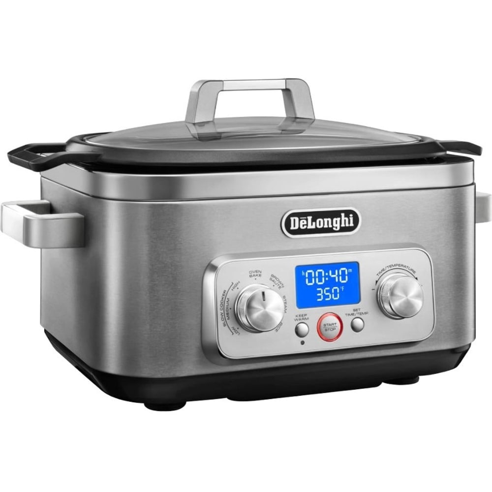 DeLonghi Livenza All-in-One Programmable Multi-Cooker - 6 Quart - CKM1641D - 7 Programmes - 1.50 gal - Cooking, Sauteing, Browning, Baking, Rice