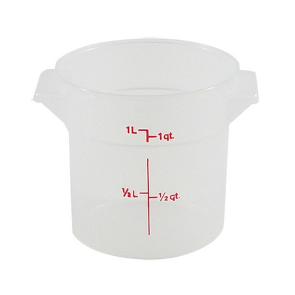 Cambro Food Storage Container, 1 Qt, Clear