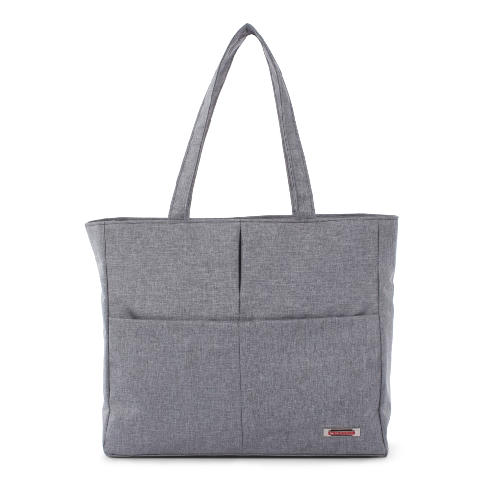 Swiss Mobility Womens Sterling Tote Bag With 15.6in Laptop Pocket, Gray