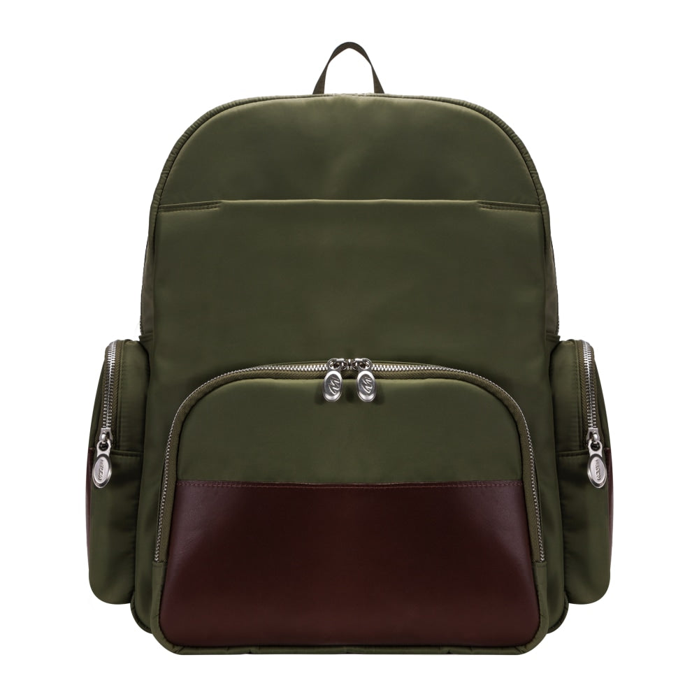 McKlein N-Series Cumberland Nano Tech Backpack With 17in Laptop Pocket, Green