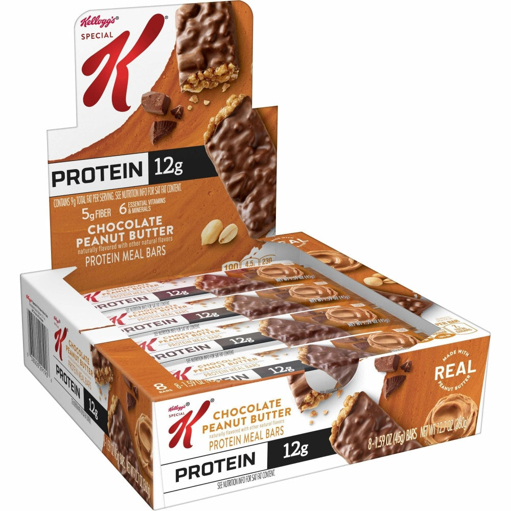 Special K Chocolate Peanut Butter Protein Meal Bars, 1.59 Oz., Box Of 8