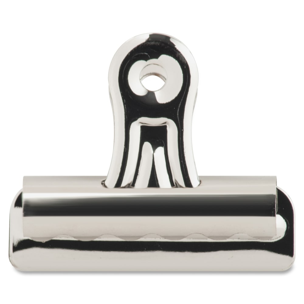 Sparco Boston Bulldog Clips, Size 2, 2 1/4in Wide, 11/32in Capacity, Silver, Box Of 36