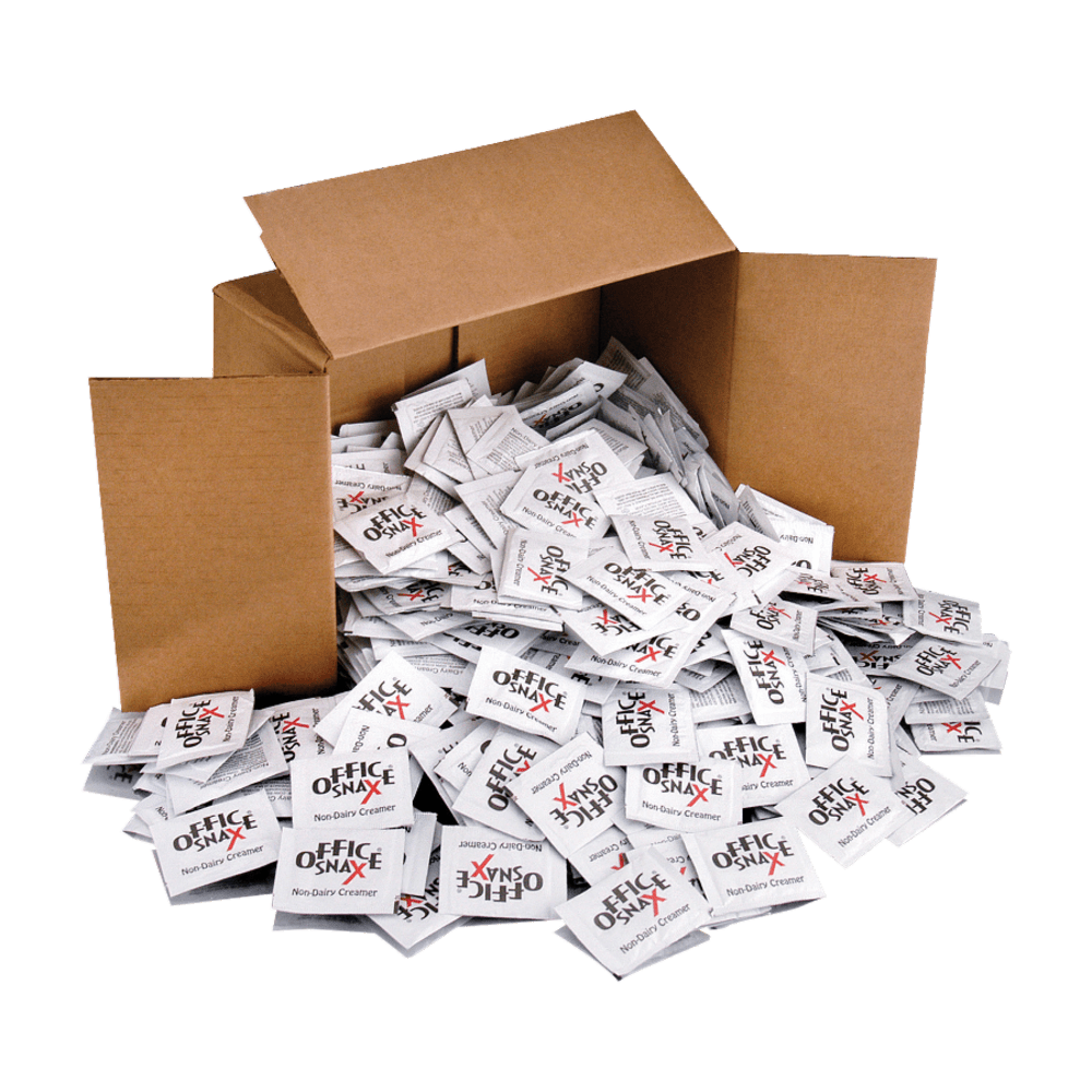 Office Snax Single-Use Non-Dairy Creamer, 0.08 Oz, Carton Of 800