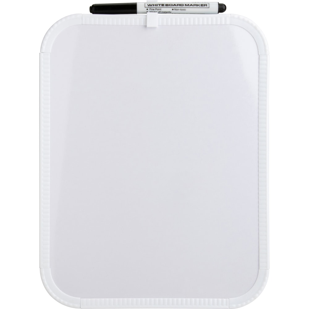 Sparco Mini Melamine Dry-Erase Whiteboard, 11in x 8 1/2in, White Finish Frame