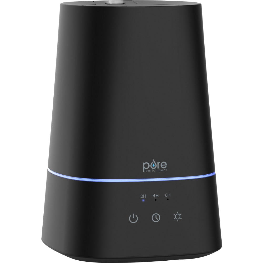 Pure Enrichment HUME Max Top-Fill Ultrasonic Cool Mist Humidifier, 11-1/2in x 7-1/2in, Black