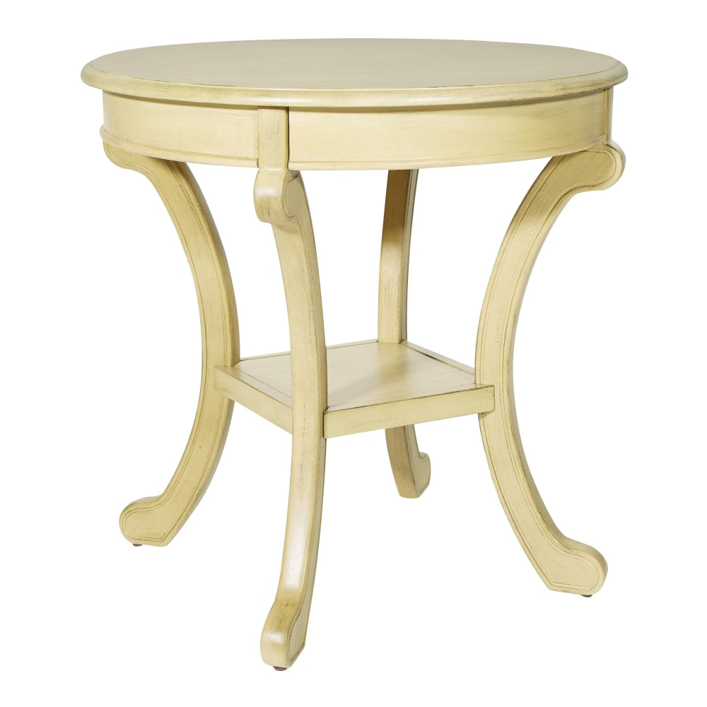 Office Star 425 Series Vermont Accent Table, 26-1/8inH x 26inW x 26inD, Celedon