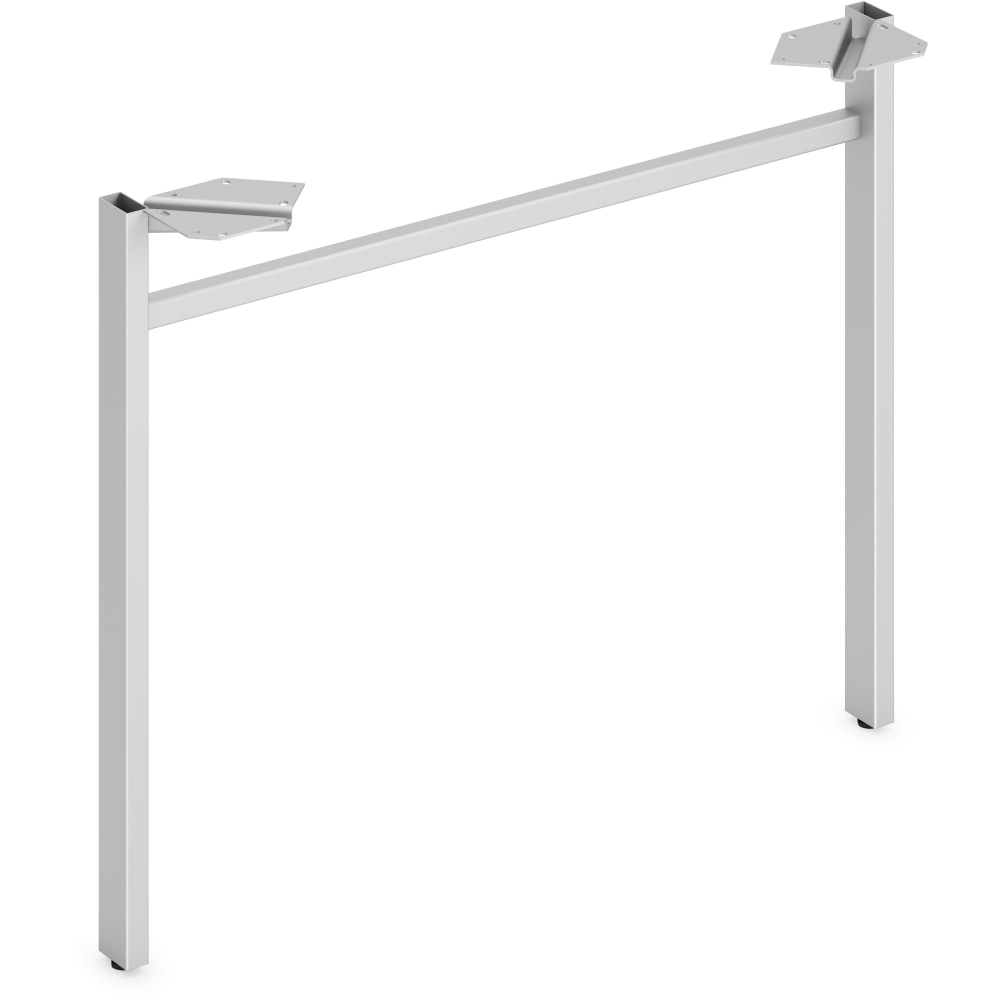 HON Mod Collection Worksurface 30inW U-leg Support - 30in - Finish: Silver