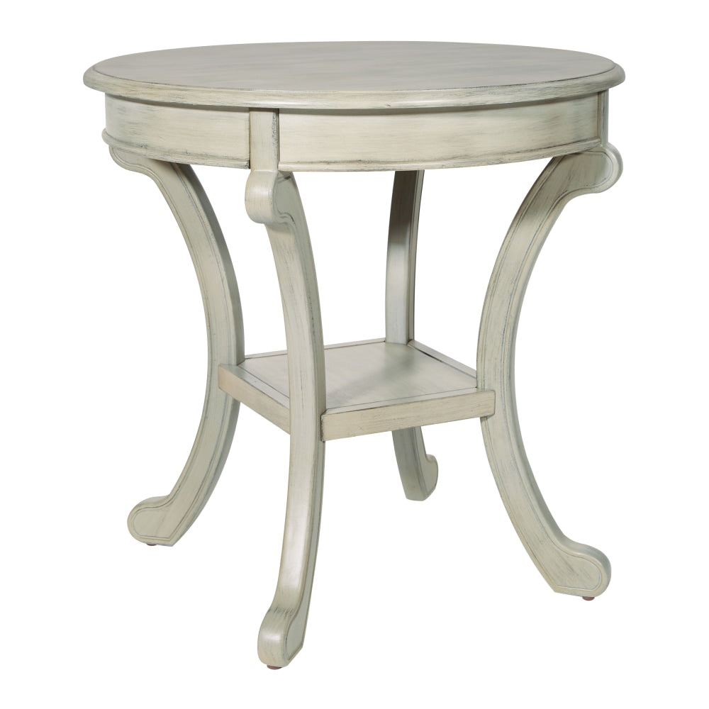 Office Star 425 Series Vermont Accent Table, 26-1/8inH x 26inW x 26inD, Graystone
