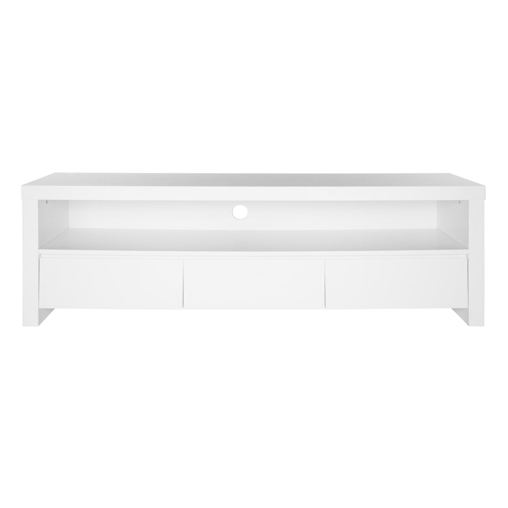 Eurostyle Bryant Media Stand, 19-1/2inH x 59inW x 15-1/2inD, Matte White