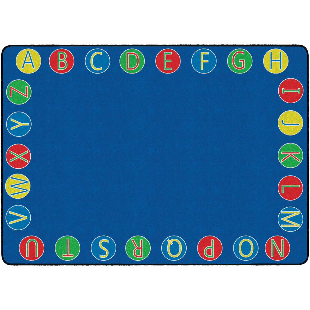Flagship Carpets Alphabet Circles Rug, 6ft x 8ft 4in, Multicolor