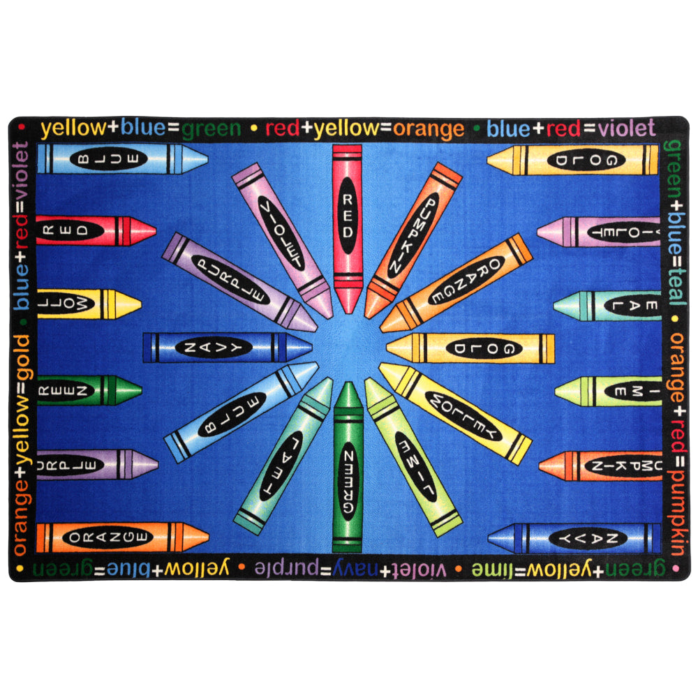 Flagship Carpets All Mixed Up Area Rug, 6ft x 8ft 4in, Indigo