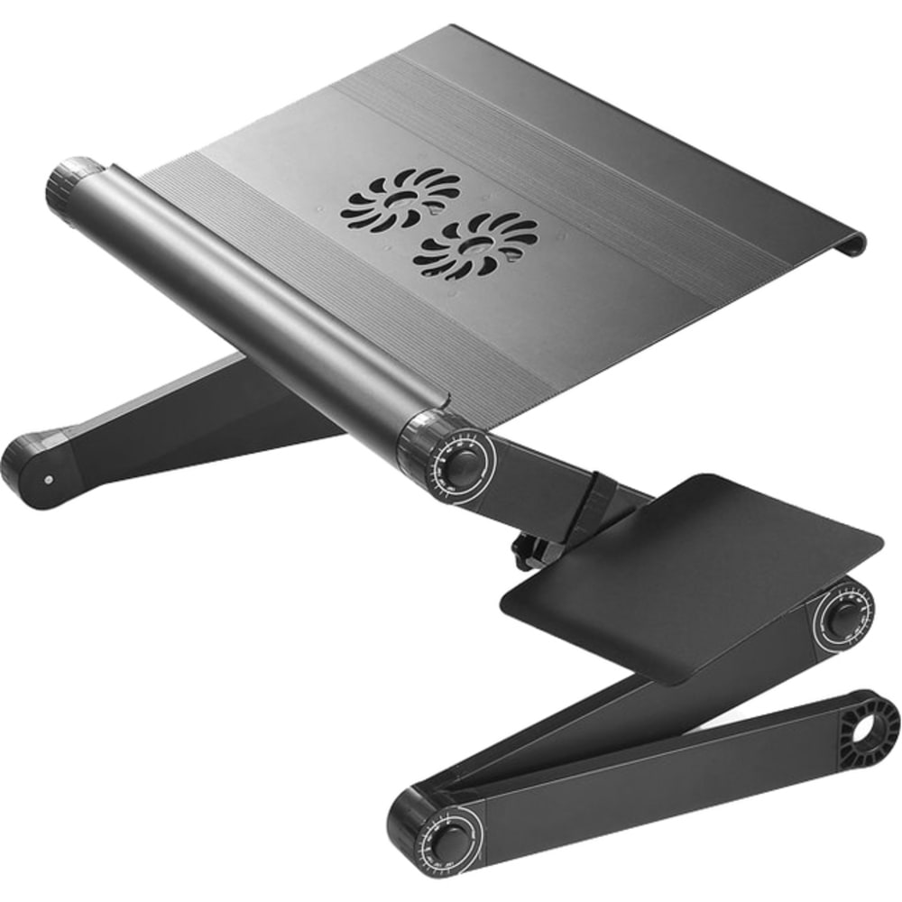 WorkEZ Adjustable Height Tilt Ergonomic Laptop Stand, Cool Black